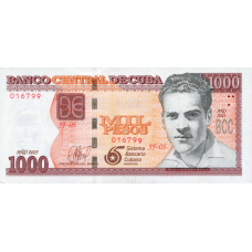 (063) ** PNew (PN134) Cuba - 1000 Pesos (2025 Comm.)